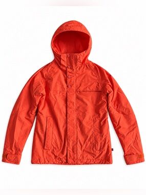 Burton DRYRIDE Snowboard Jacket Hooded Ski Coat Orange Size Medium